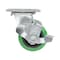 Vestil Polyurethane Swivel With Brake Caster 4 In. Diameter x 2 In. Width 700 lb Green/Black CST-F34-4X2DT-SWB - alternate 7